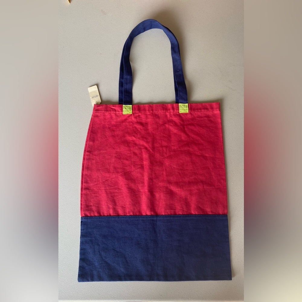 NWT Aerie (American Eagle) Red and Blue Book Tote- One Size - Picture 3 of 8